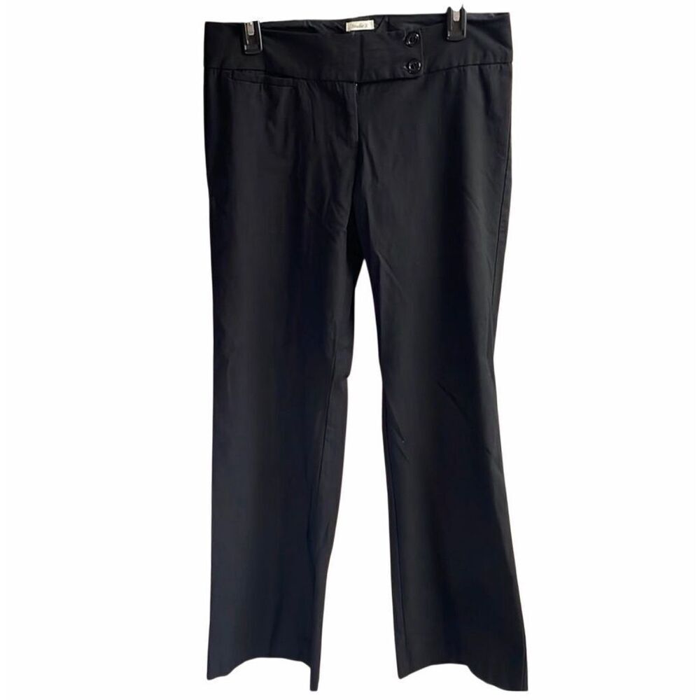 Studio Y 9/10 Black Dress Pants Tailored Chic Office Career Classic Fit